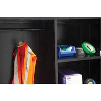 Combination Storage Cabinet, 36" W x 18" D x 72" H, Black Equipex