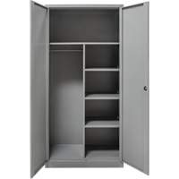 Combination Storage Cabinet, 36" W x 18" D x 72" H, Grey Equipex