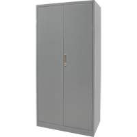 Hi-Boy Storage Cabinet, Steel, 4 Shelves, 72" H x 36" W x 18" D, Grey Equipex