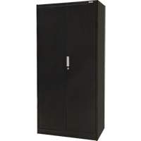 Hi-Boy Storage Cabinet, Steel, 4 Shelves, 72" H x 36" W x 18" D, Black Equipex