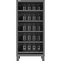 Heavy-Duty Open Front Cabinet with Dividers, Steel, 0 Drawers, 36" x 24" x 78", Grey Equipex