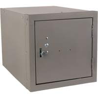 Casier cubique empilable, 12" x 18" x 12", Acier, Gris, D&eacute;mont&eacute; Equipex