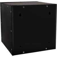 Casier cubique empilable, 12" x 12" x 12", Acier, Noir, D&eacute;mont&eacute; Equipex