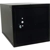 Casier cubique empilable, 12" x 18" x 12", Acier, Noir, D&eacute;mont&eacute; Equipex
