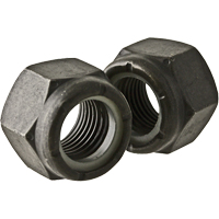 Hex Nut, 5/8" Dia., Black Oxide, Coarse Equipex