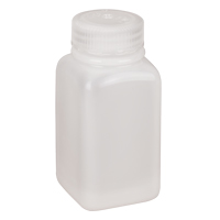 Bouteilles peu encombrantes &agrave; prise facile, Carr&eacute;e, 6 oz, Plastique Equipex