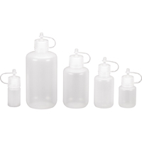 Bouteilles rondes &agrave; ouverture &eacute;troite, Ronde, 1/2 oz, Plastique Equipex