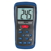 Thermocouple Thermometer with Calibration Certificate, Contact, Digital, -58-2000°F (-50-1300°C) Equipex