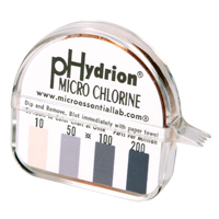 Papier r&eacute;actif Hydrion Chlorine Phydrion CM-240 Equipex