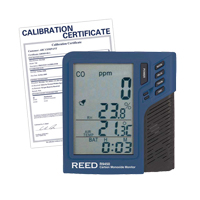 Carbon Monoxide Monitor with Temperature & Humidity with Calibration Certificate Equipex