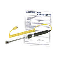 Surface Thermocouple Probe (includes ISO Certificate), 500 °C (932°F) Max. Temp. Equipex