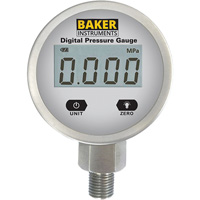 B5000 Series Pressure Gauge, 2-1/2" , 0 - 103.4 kPa/0 - 15 psi/0 - 416 in. w.c., Bottom Mount, Digital Equipex