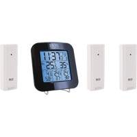 Station m&eacute;t&eacute;orologique sans fil avec 3 capteurs, Sans contact, Num&eacute;rique, 40-158°F (-40-70°C) Equipex