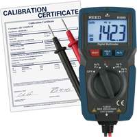 Multim&egrave;tre compact avec mesure de tension sans contact et certificat de calibration, Tension c.a./c.c., Courant c.a./c.c. Equipex