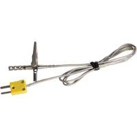 Type K Air Oven/Freezer Thermocouple Probe, 200 °C (392°F) Max. Temp. Equipex