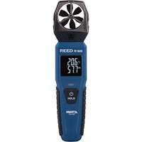 An&eacute;mom&egrave;tre &agrave; h&eacute;lices Bluetooth Smart Series, Enregistrement des donn&eacute;es, Gamme de v&eacute;locit&eacute; d'air de 0,6 - 25 m/sec/118 - 4921 pi/min/2,1 - 90 km/h/1,3 - 55,9 mi/h Equipex
