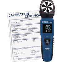 An&eacute;mom&egrave;tre &agrave; h&eacute;lices Bluetooth Smart avec certificat de calibration, Enregistrement des donn&eacute;es, Gamme de v&eacute;locit&eacute; d'air de 0,6 - 25 m/sec/118 - 4921 pi/min/2,1 - 90 km/h/1,3 - 55,9 mi/h Equipex