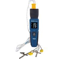 Thermom&egrave;tre &agrave; thermocouple de s&eacute;rie intelligente R1640 avec sondes pour fourneau/cong&eacute;lateur, Contact, Num&eacute;rique, 32-122°F (0-50°C) Equipex