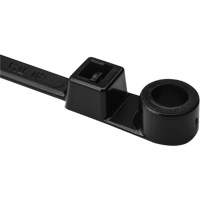 Attache de c&acirc;ble &agrave; vis, Longueur 12-2/5", R&eacute;sistance &agrave; la traction 50 lb, Noir Equipex