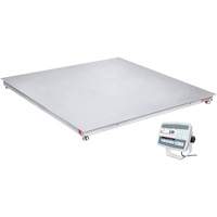 DEFENDER 5000 Washdown Floor Scale, 2500 lbs. Capacity, 48" W x 48" L Equipex