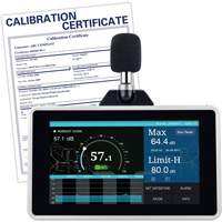 Desktop/Wall Mount Sound Level Meter with Calibration Certificate, 30 - 130 dB Measuring Range Equipex