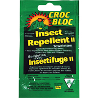 Insectifuge, 6 heures de protection, DEET &agrave; 30 %, Serviette, 5,58 g Equipex
