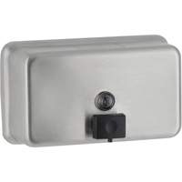 Distributeur de savon horizontal pour montage en surface, &agrave; pression, Capacit&eacute; de 1200 ml Equipex