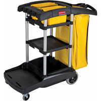 High Capacity Cleaning Carts With Bins Equipex