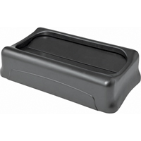 Contenants Slim Jim a/canaux de ventilation, Couvercle &agrave; battant, Plastique, Convient aux contenants 20-1/2" x 11-2/5" Equipex