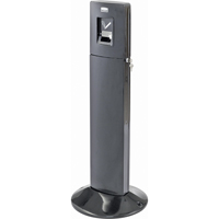 Stations pour fumeurs metropolitan, Sur pied, Acier inoxydable, Capacit&eacute; 1,6 gal. US, Hauteur 42-4/5" Equipex