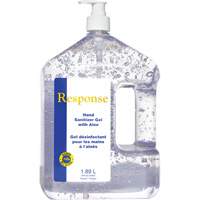 Response&reg; Hand Sanitizer Gel with Aloe, 1890 ml, Pump Bottle, 70% Alcohol Equipex
