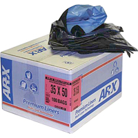 Sacs Premium, 3T-Fort, 42" la x 48" lo, Noir, Capacit&eacute; 151,41 L (40 gal.) Equipex