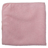 Light-Duty Cleaning Cloth, Microfibre, Red Equipex