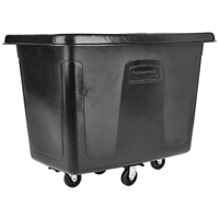 Bulk Cube Truck, Polyethylene, 42-13/16" L x 28" W x 33" H, 12 cu.ft. Volume, 400 lbs. Capacity Equipex