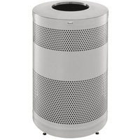 Classics Open Top Decorative Waste Bin, Stainless Steel, 51 US gal. Capacity Equipex
