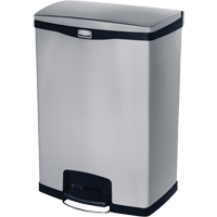 Slim Jim&reg; Waste Container, Stainless Steel, 24 US gal. Capacity Equipex