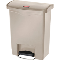 Slim Jim&reg; Waste Container, Resin, 8 US gal. Capacity Equipex