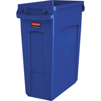 Slim Jim&reg; Vented Containers, Deskside, Polyethylene, 16 US gal. Equipex