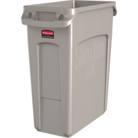 Slim Jim&reg; Vented Containers, Deskside, Polyethylene, 16 US gal. Equipex