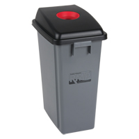 Recycling & Garbage Bin with Classification Lid, Plastic, 16 US gal. Equipex