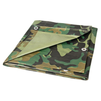 Tarp, Heavy-Duty, Camouflage, 6' x 8' x 6 mils Equipex