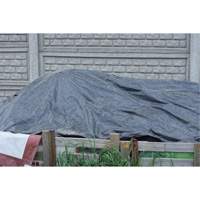 Tarp, Light Industrial Duty, Black, 6' x 8' x 8 mils Equipex