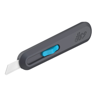 Couteau intelligent &agrave; lame r&eacute;tractable Slice, 1", C&eacute;ramique, Prise en Nylon Equipex