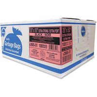 Sacs &agrave; d&eacute;chets de calibre industriel, T-Fort, 50" la x 35" lo, 1,17 mil, Noir Equipex