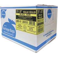 Sacs &agrave; d&eacute;chets de calibre industriel, R&eacute;gulier, 36" la x 26" lo, 0,65 mils, Noir Equipex