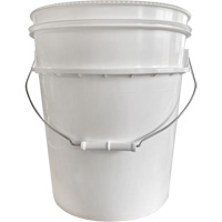 Pail with Lid, Plastic, 5.25 gal. Equipex
