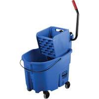 WaveBrake&reg; Mop Bucket & Wringer Combo Pack, Side Press, 8.75 US Gal.(35 Quart), Blue Equipex