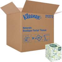 Kleenex&reg; Naturals Boutique* Facial Tissue, 2 Ply, 7.8" L x 8.3" W, 95 Sheets/Box Equipex