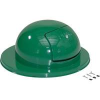 Drum Waste Disposal Top, Dome Lid, Metal, Fits Container Size: 23-1/2" Dia. Equipex