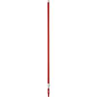 Manche de brosse pour plateforme, Brosse/Support &agrave; tampon, Rouge, T&eacute;lescopique, 62"-113" lo Equipex